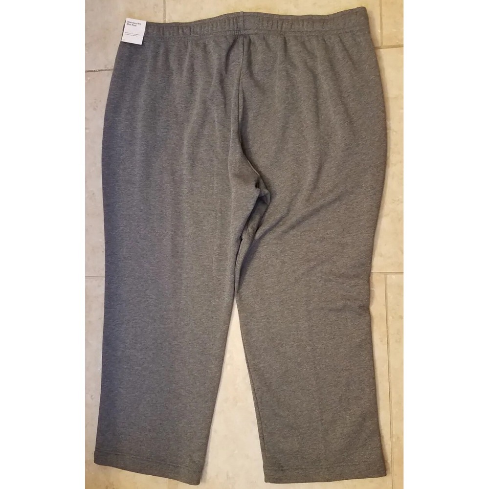 Nike Women Fleece Straight Leg Pants Mid-Rise Sweatpants Grey CJ0414 sz 3X NEW - Picture 5 of 6
